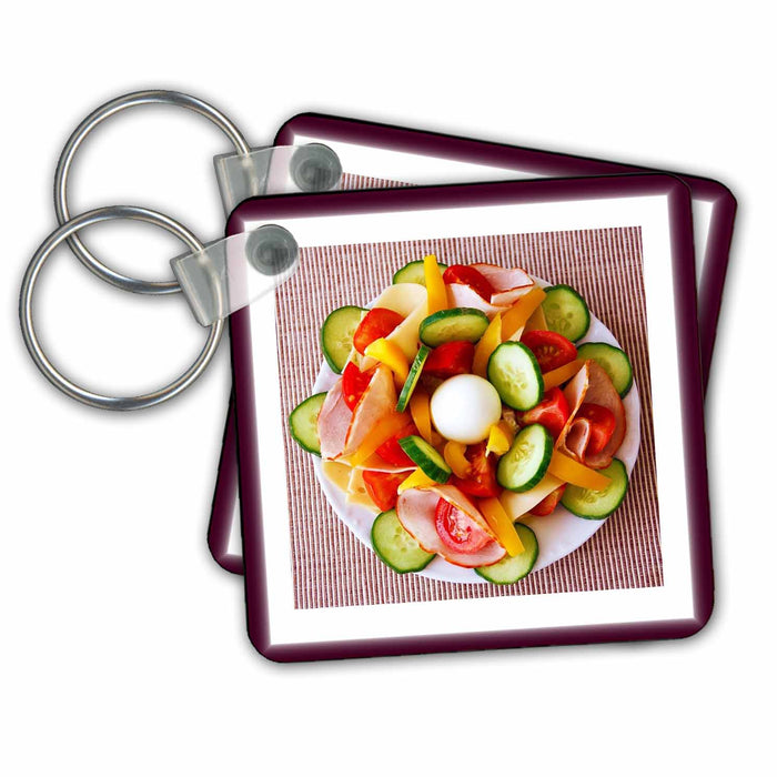 Key Chain - Photo Of Delicious Salad Plate.jpg Food and Beverage