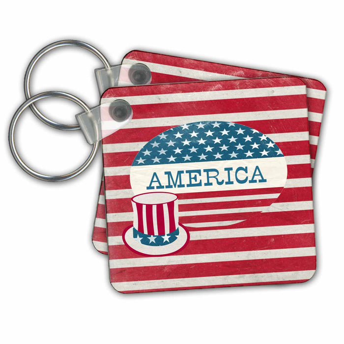 Key Chain - American Art for the patriarchs of heart Patriotic