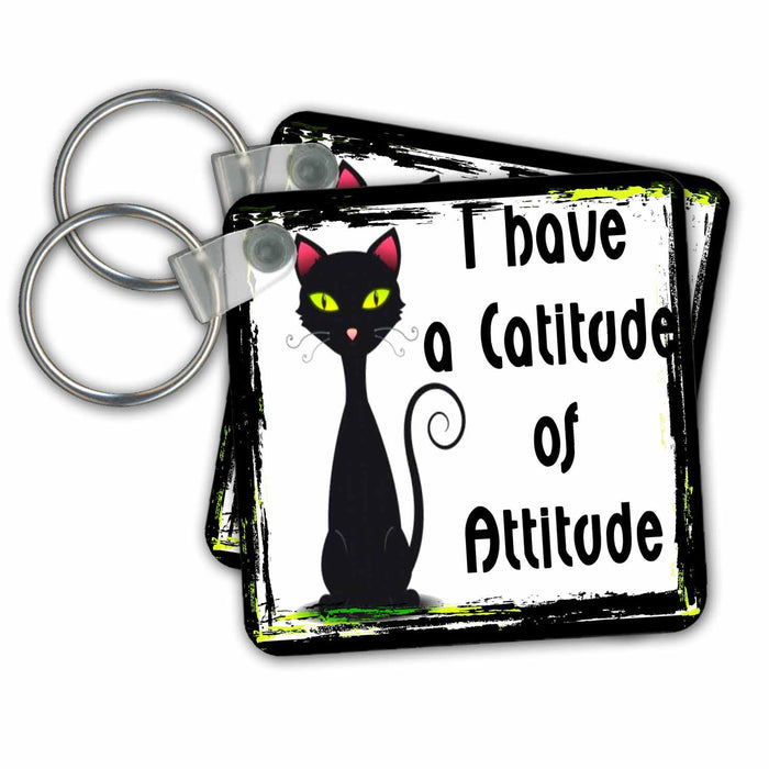 Key Chain - A Cat with Attitude best seller now on all our products Animals