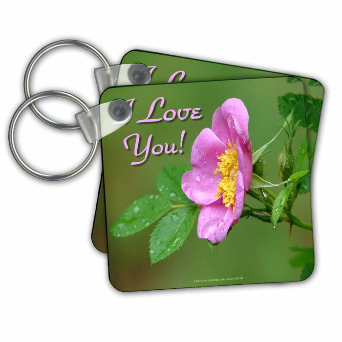 Key Chain - I Love you - Wild Rose Photography Photo Messages