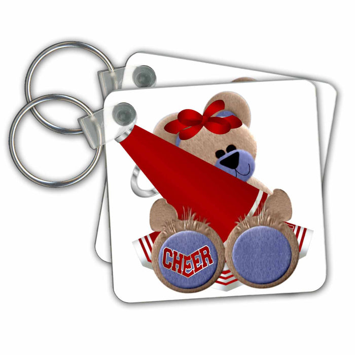 Key Chain - Cheerleader Bear Sports