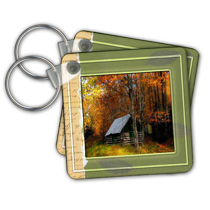 Key Chain - Cabin in Autumn Designs General Themes