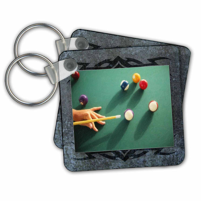 Key Chain - Playing Pool Designs General Themes