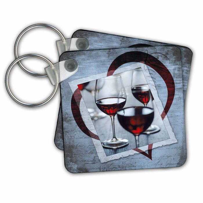 Key Chain - Wine Heart Designs General Themes