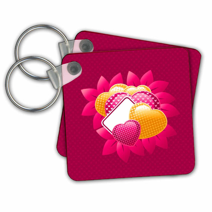 Key Chain - Pretty Valentines Day designer art Love