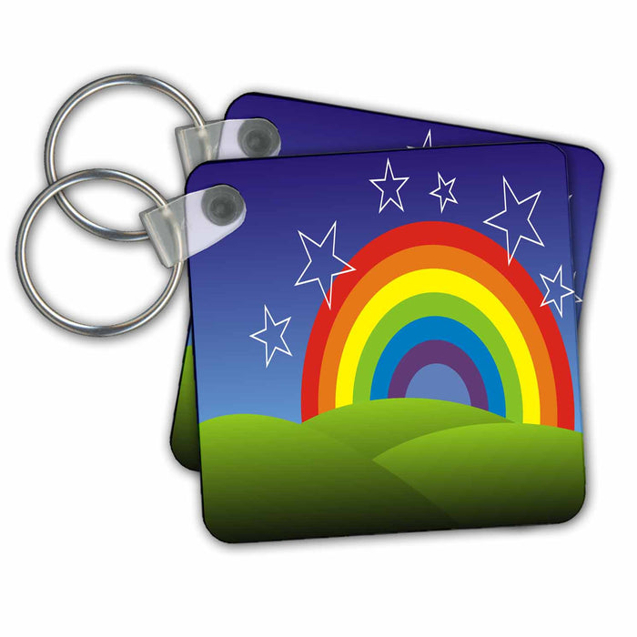 Key Chain - Rainbow art will bring on smiles Fantasy