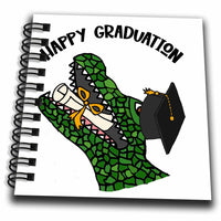 3dRose Funny Cute Alligator with Diploma Scroll and Cap Happy... - Drawing Books (db-360573)