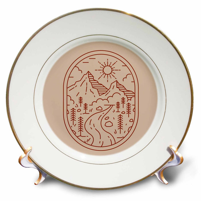 image of 8 inch Porcelain Plate