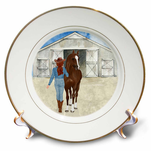 image of 8 inch Porcelain Plate