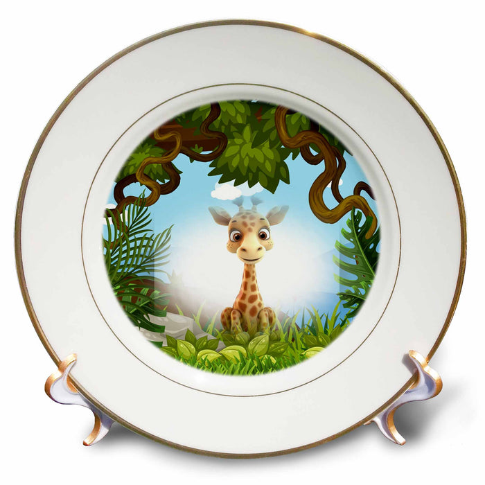 image of 8 inch Porcelain Plate