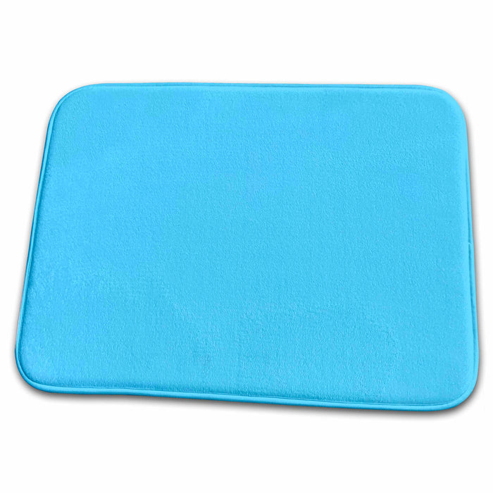 Dish Drying Mat - Print of Blue Azure Bright Designer Colors For Spring And Summer