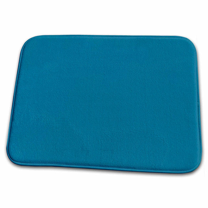 Dish Drying Mat - Print of Grayed Turquoise Designer Colors For Spring And Summer