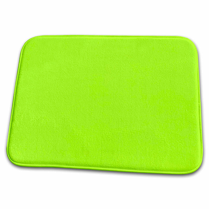 Dish Drying Mat - Print of Bright Lime Light Designer Colors For Spring And Summer