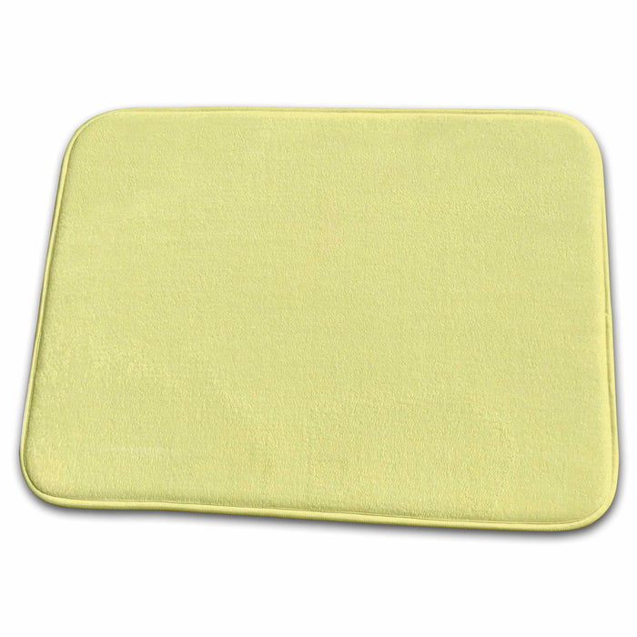 Dish Drying Mat - Print of Light Butter Chartreuse Designer Colors For Spring And Summer