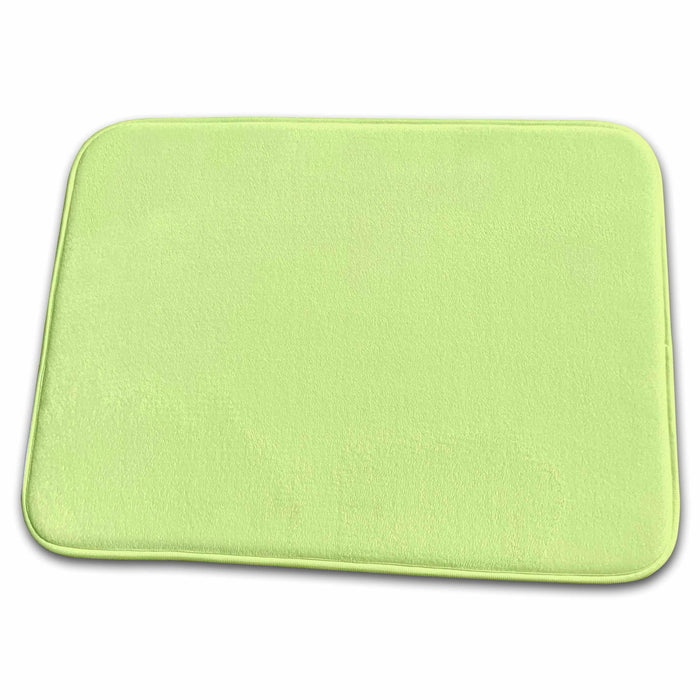 Dish Drying Mat - Print of Soft Lime Juice Designer Colors For Spring And Summer