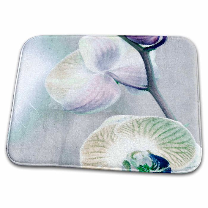 Dish Drying Mat - Painted Orchid- Flowers- Floral Photography Sanders Flowers