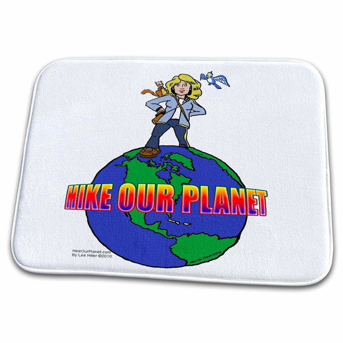 Dish Drying Mat - Hike Our Planet Logo 2 Designs Hike Our Planet