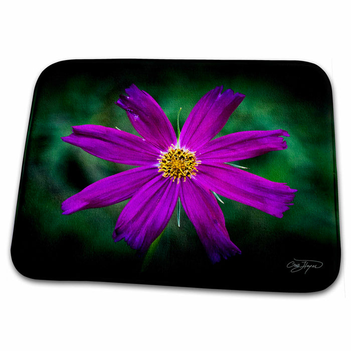 Dish Drying Mat - Purple Spring Flowers Home Décor and Art Flowers