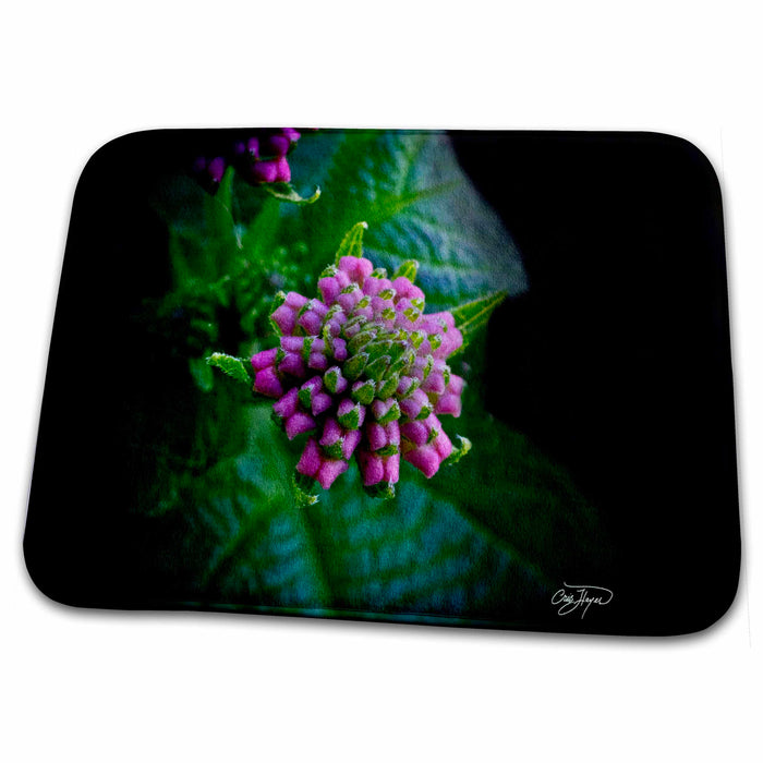 Dish Drying Mat - Purple Pillows Flowers - Home Décor Flowers