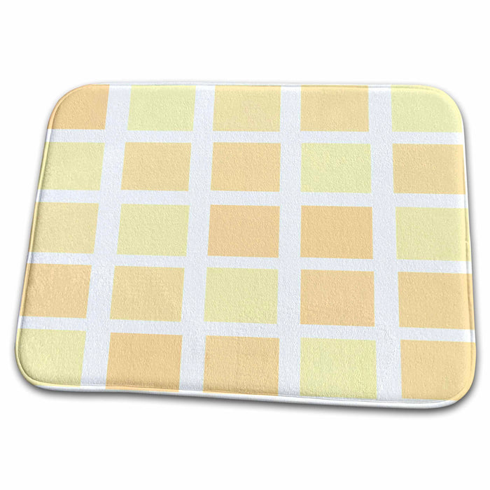 Dish Drying Mat - Citrus Colors Squares - Designs by Color - Art Sanders Creations