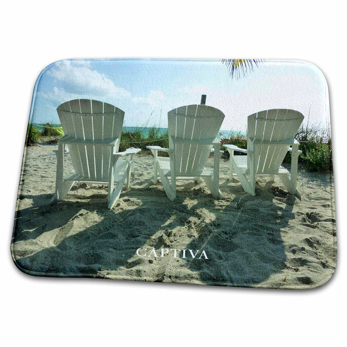 Dish Drying Mat - What A Super View Overlooking Captiva Beach Beach