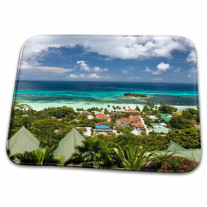 Dish Drying Mat - Seychelles, Anse Volbert, Tourist village-AF39 WBI0266 - Walter Bibikow Seychelles