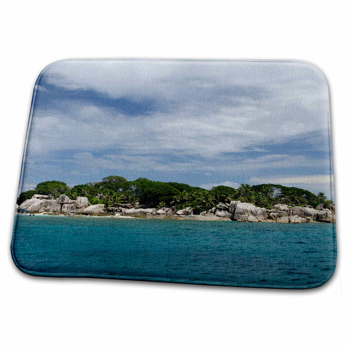 Dish Drying Mat - Indian Ocean, Seychelles, Coco Island.-AF39 CMI0045 - Cindy Miller Hopkins Seychelles