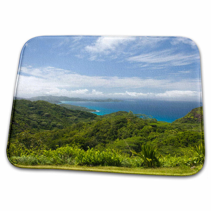 Dish Drying Mat - Seychelles, Mahe, Morne Seychellois, Kopolia Mountain-AF39 WBI0188 - Walter Bibikow Seychelles