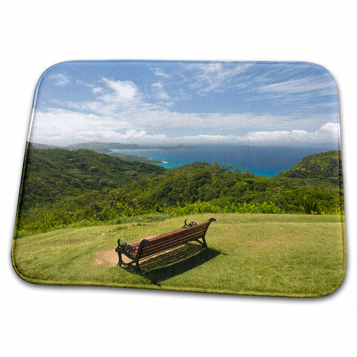 Dish Drying Mat - Seychelles, Mahe, Morne Seychellois, Kopolia Mountain-AF39 WBI0190 - Walter Bibikow Seychelles