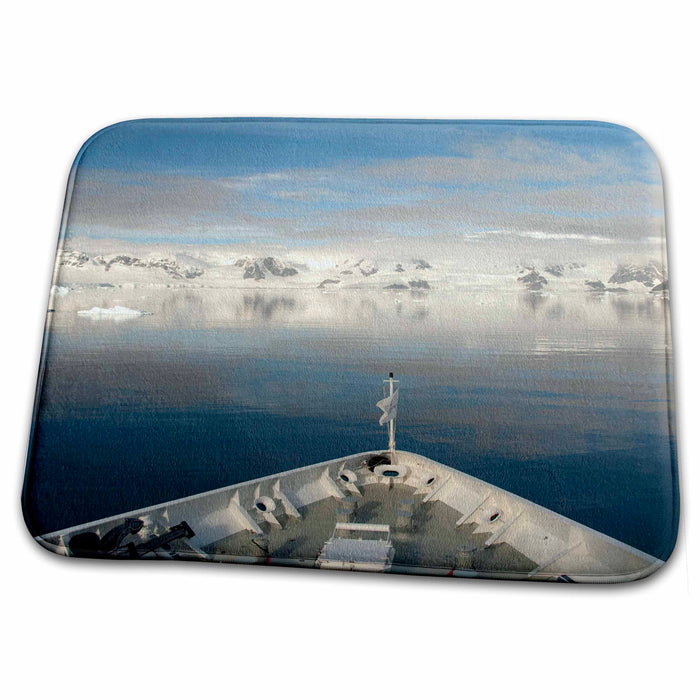 Dish Drying Mat - Antarctica, Ship sailing into Paradise Harbour -AN02 CMI0133 - Cindy Miller Hopkins Ships