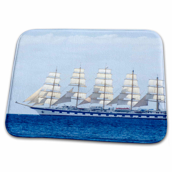 Dish Drying Mat - MARTINIQUE, Sailing cruise ship of Star Clippers line-CA23 SSM0161 - Scott T. Smith Ships