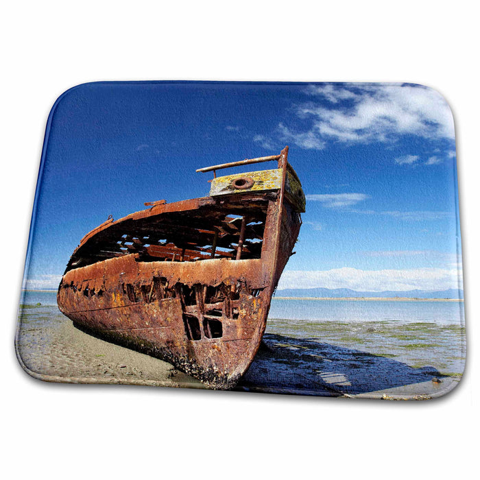 Dish Drying Mat - Janie Seddon Shipwreck, South Island, New Zealand-AU02 DWA5429 - David Wall Shipwrecks