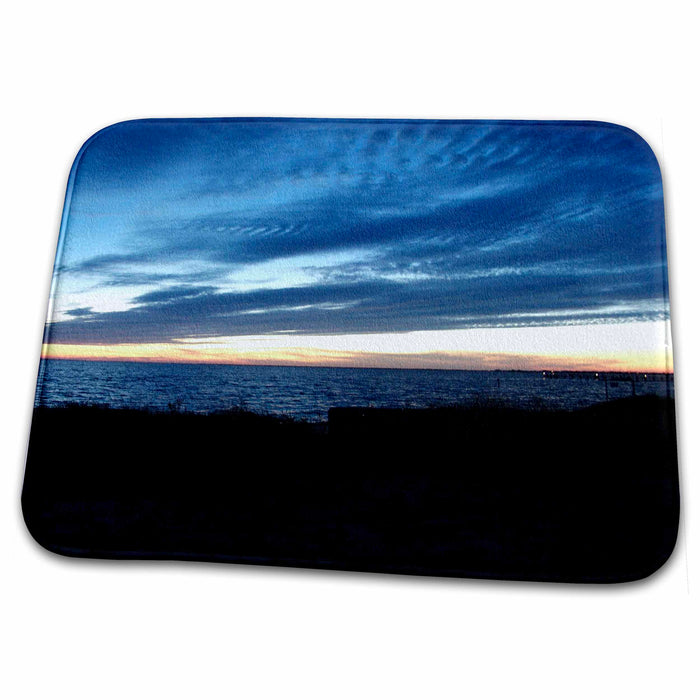 Dish Drying Mat - Sunset Blue Sunset