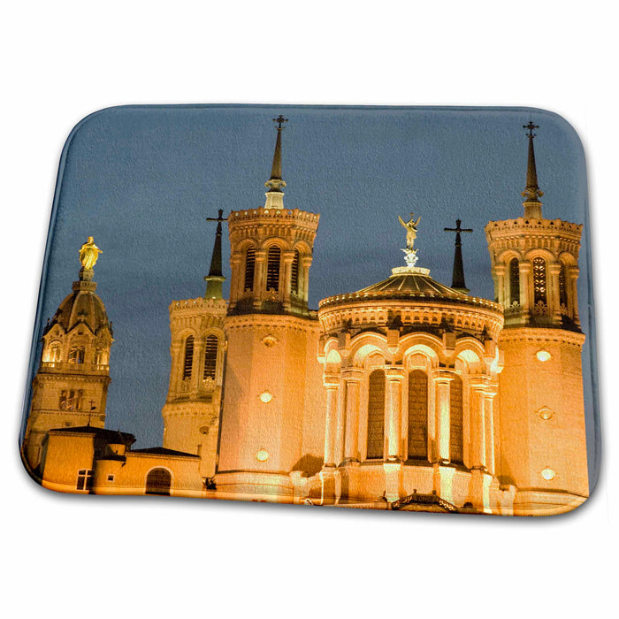 Dish Drying Mat - Cathedral, Notre Dame de Fourviere, Lyon, France - EU09 DBN0402 - David Barnes Cathedrals