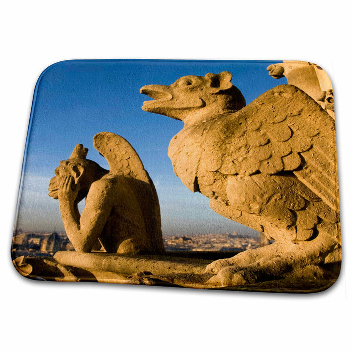 Dish Drying Mat - Chimera, Notre Dame Cathedral, Paris, France - EU09 DBN0411 - David Barnes Cathedrals