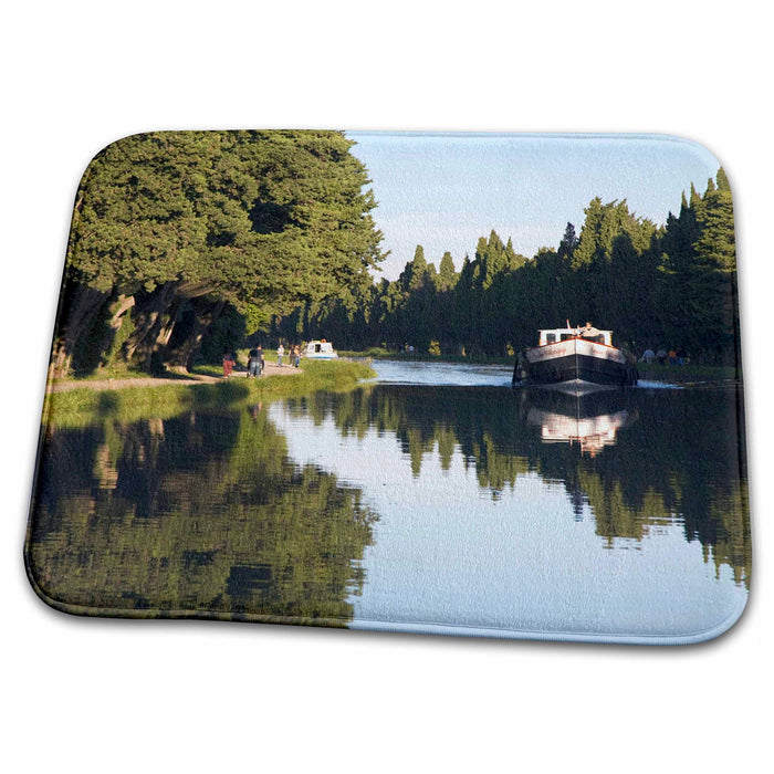 Dish Drying Mat - Canal du Midi at Bezier, Herault, Languedoc, France - EU09 DBN0600 - David Barnes Canals