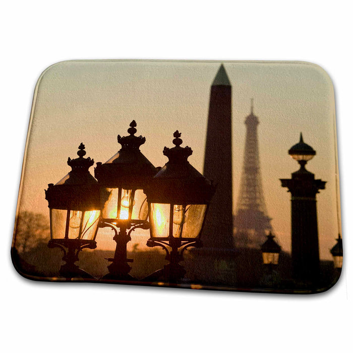 Dish Drying Mat - Place de la Concorde, Eiffel Tower, Paris, France - EU09 DBN0760 - David Barnes Paris