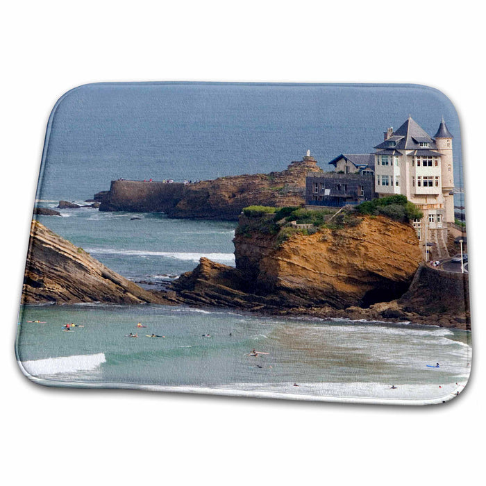 Dish Drying Mat - Surfing, Bay of Biscay, Biarritz, France - EU09 DFR0604 - David R. Frazier Surfing