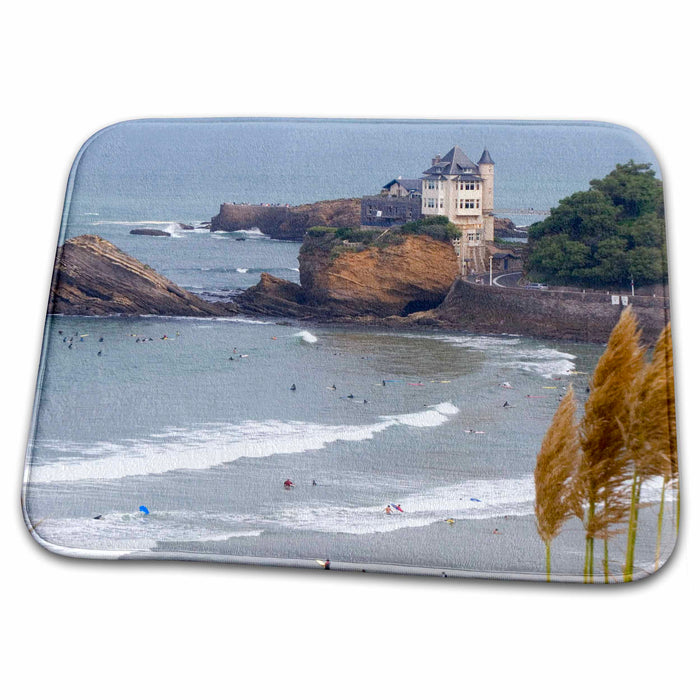 Dish Drying Mat - Surfing, Bay of Biscay, Biarritz, France - EU09 DFR0605 - David R. Frazier Surfing