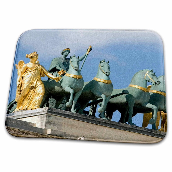 Dish Drying Mat - Quadriga statue, Arc de Triomphe, Paris, France - EU09 DFR0686 - David R. Frazier Paris