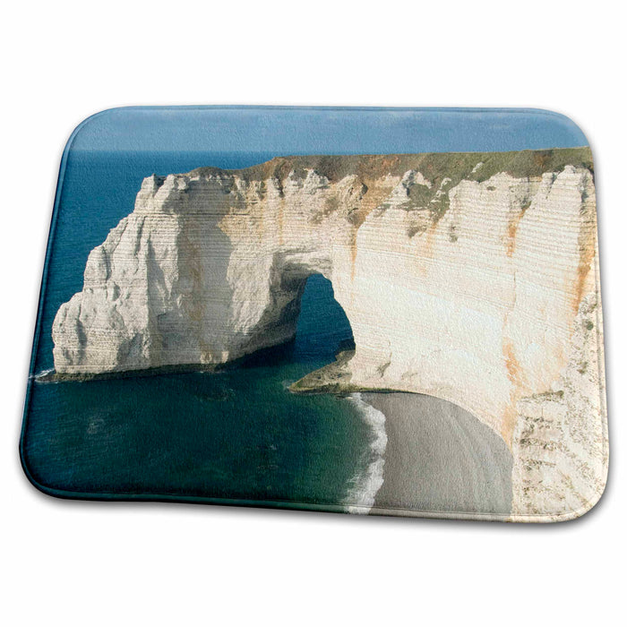 Dish Drying Mat - Manneporte arch, cliffs, Etretat, Normandy, FRANCE - EU09 KSC0025 - Kevin Schafer Normandy