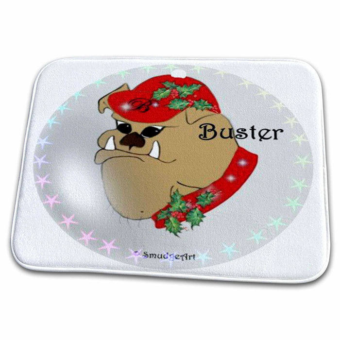 Dish Drying Mat - Buster All Things Christmas