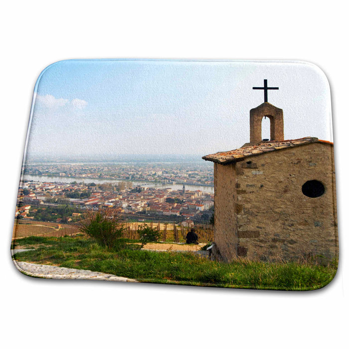 Dish Drying Mat - The Hermitage church chapel, Drome, France - EU09 PKA2232 - Per Karlsson Churches