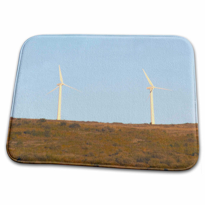 Dish Drying Mat - Wind turbines, Energy, Limoux, Languedoc, France - EU09 PKA2550 - Per Karlsson Energy