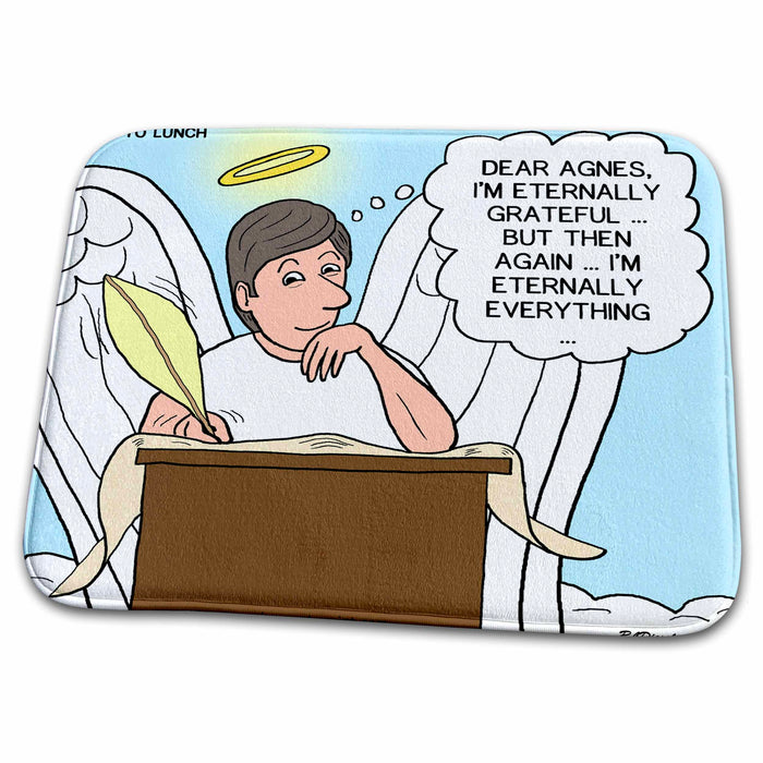 Dish Drying Mat - Heaven - Eternally Grateful s Funny General Cartoons