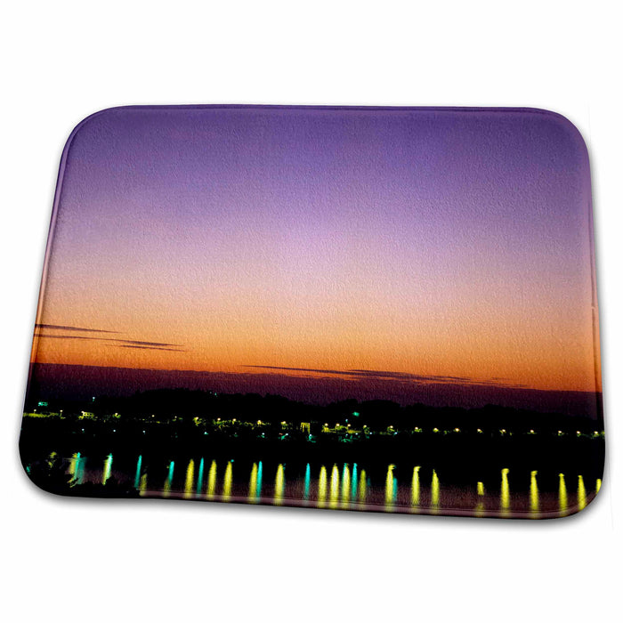 Dish Drying Mat - France, Riviera, Villefranche, Street lights - EU09 RER0013 - Ric Ergenbright French Riviera