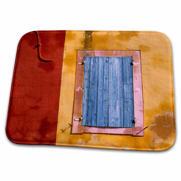 Dish Drying Mat - France, Roussillon. Blue shutters - EU09 RER0101 - Ric Ergenbright Homes