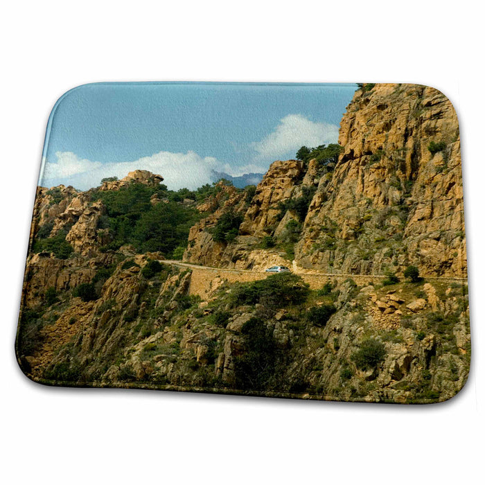 Dish Drying Mat - France, Corsica, Piana, Les Calanches - EU09 TDR0011 - Trish Drury Corsica