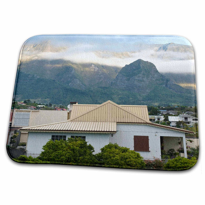 Dish Drying Mat - France, Reunion Isl, Cilaos, Piton des Neiges - EU09 WBI1637 - Walter Bibikow France