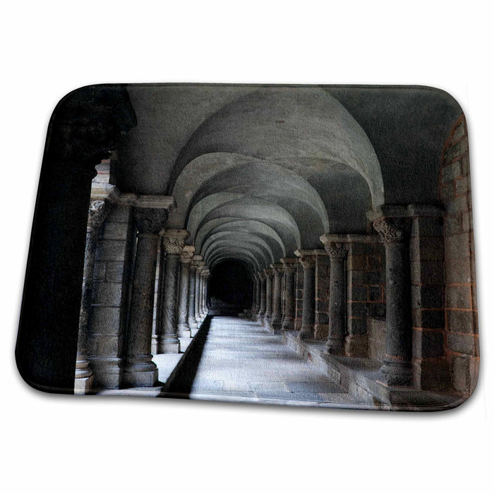 Dish Drying Mat - France, Auvergne, Cathedrale Notre-Dame, Cloisters - EU09 WBI2049 - Walter Bibikow Cathedrals